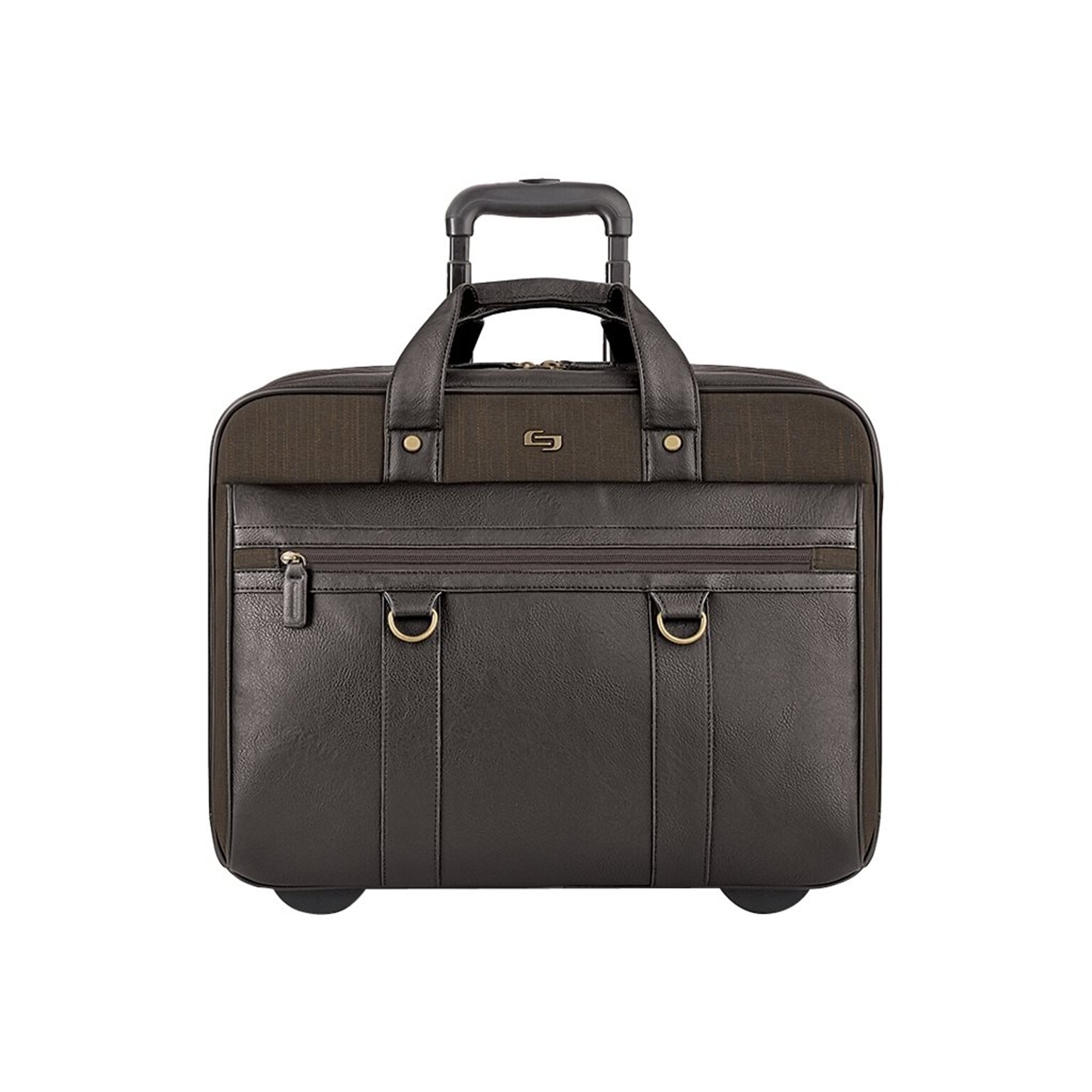 Solo New York Macdougal 17.3 Vinyl Rolling Laptop Bag, Olive (EXE935-3)