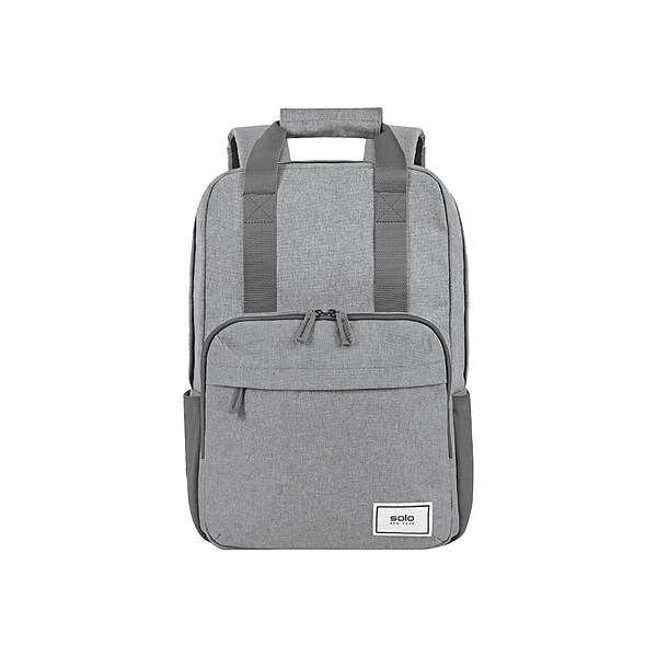 Solo New York Claim 15.6 Laptop Backpack, Heathered Gray Polyester (UBN760-10)