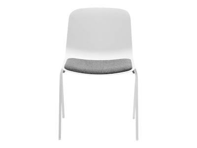 Poppin The Seating-On-Lock Mixed Materials Task Chair, White (107667)