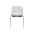 Poppin The Seating-On-Lock Mixed Materials Task Chair, White (107667)