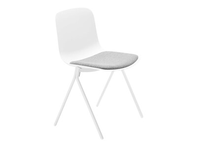 Poppin The Seating-On-Lock Mixed Materials Task Chair, White (107667)