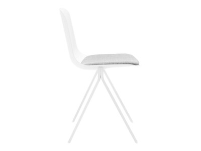 Poppin The Seating-On-Lock Mixed Materials Task Chair, White (107667)