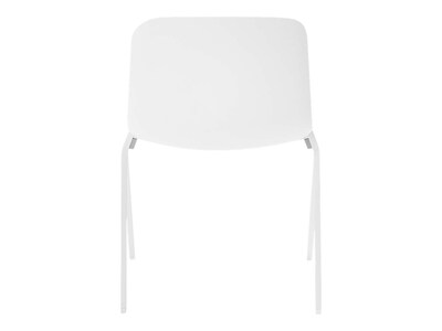 Poppin The Seating-On-Lock Mixed Materials Task Chair, White (107667)