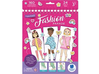 Educational Insights Fashion Parade Stickers/Coloring Book, Pre-School (1553)