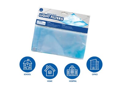 Educational Insights Calming Clouds Light Filters, White/Blue, 2' x 4', 4/Set (1235)