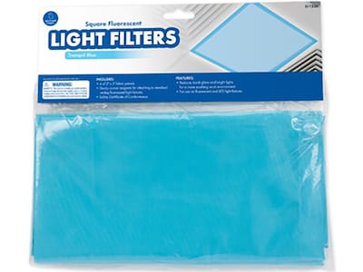 Educational Insights Mini Light Filters, Tranquil Blue, 2’ x 2’, 4/Set (1236)