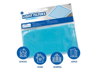 Educational Insights Mini Light Filters, Tranquil Blue, 2’ x 2’, 4/Set (1236)