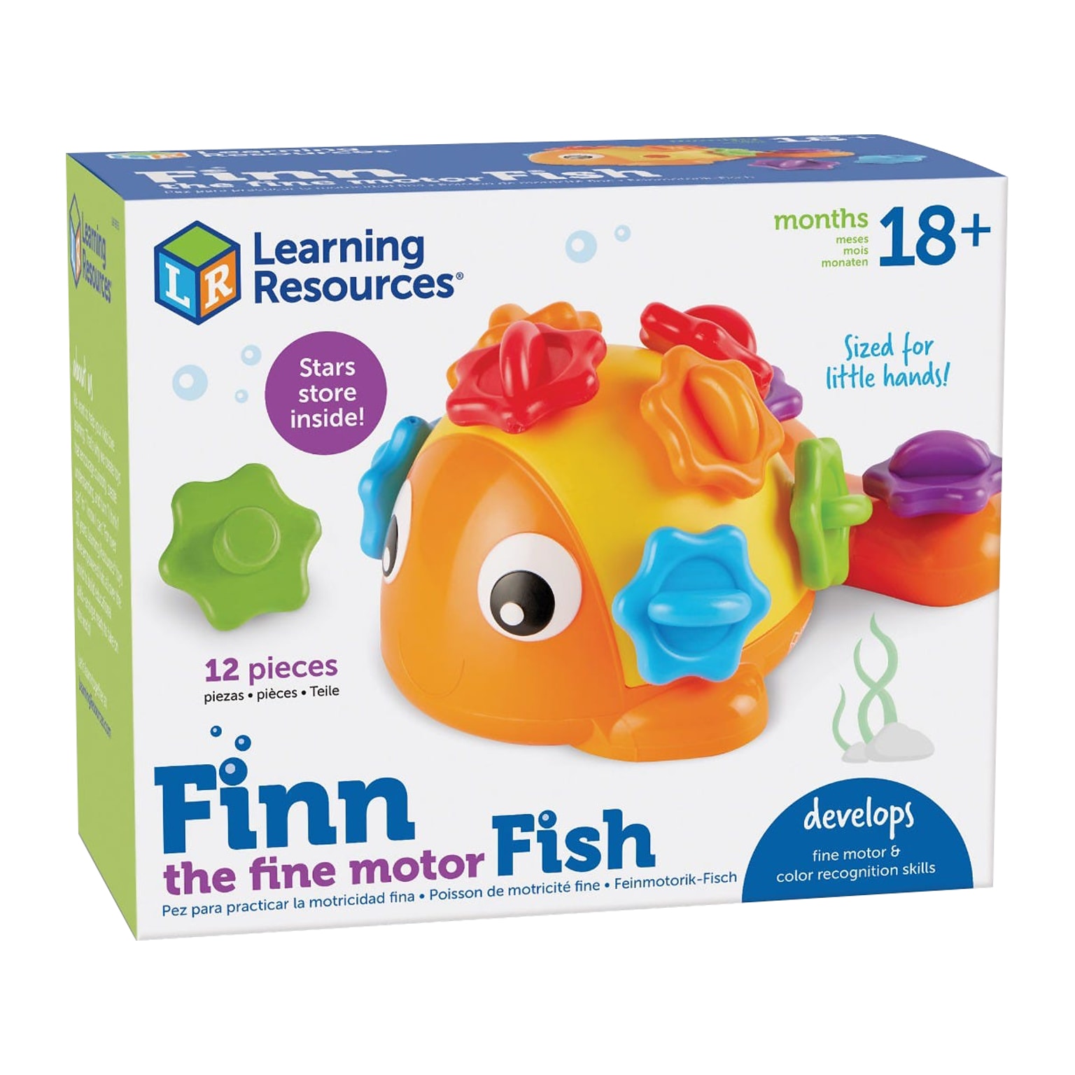 Learning Resources Finn the Fine Motor Fish, Multicolor (LER 9093)