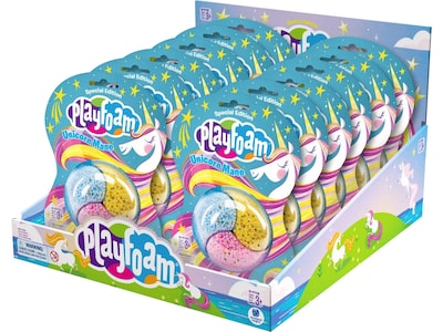 Playfoam Special Edition Unicorn Mane, Multicolor, 12/Pack (9728)