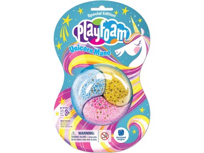 Playfoam Special Edition Unicorn Mane, Multicolor, 12/Pack (9728)