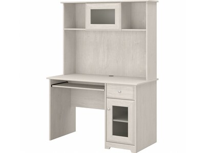 Bush Furniture Cabot 48 Computer Desk with Hutch, Linen White Oak (WC31148T)