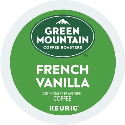 Green Mountain French Vanilla Coffee, Keurig® K-Cup® Pods, Light Roast, 24/Box (6732)
