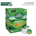 Green Mountain Breakfast Blend Decaf Coffee Keurig® K-Cup® Pods, Light Roast, 24/Box (5000330139)