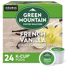 Green Mountain French Vanilla Coffee Keurig® K-Cup® Pods, Light Roast, 24/Box (6732)