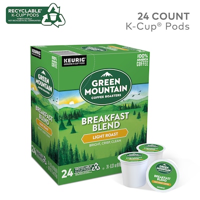 Green Mountain Breakfast Blend Coffee Keurig® K-Cup® Pods, Light Roast, 24/Box (5000378718)