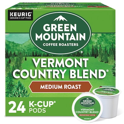 Green Mountain Vermont Country Blend Coffee Keurig® K-Cup® Pods, Medium Roast, 24/Box (6602)