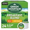 Green Mountain Breakfast Blend Coffee, Keurig K-Cup Pods, Light Roast, Decaf, 24/Box (5000082433/752