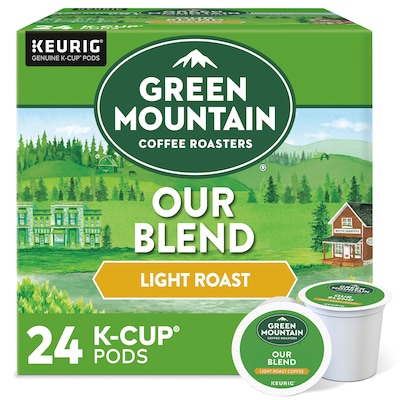 Green Mountain Our Blend Coffee, Light Roast, 0.33 oz. Keurig® K-Cup® Pods, 24/Box (6570)