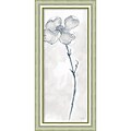 Amanti Art Framed Art Print Solitary Dogwood III Gray (Floral) by Chris Paschke 19W x 40H, Frame Silver (DSW3926489)