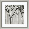 Amanti Art Framed Art Print Spring Trees Greystone III by Kathrine Lovell  30 x 30H, Frame Silver (DSW3926490)