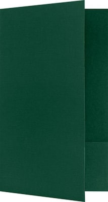 LUX Legal Size Folders, Standard Two Pockets, Green Linen, 50/Pack (LF118DDP10050)