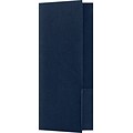 LUX 4 x 9 Mini Folders - Two Pockets 500/Pack, Dark Blue Linen (4801DDBLU100500)