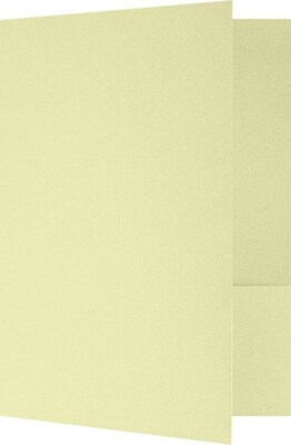 LUX 9 x 12 Presentation Folders, Standard Two Pocket, 25/Pack, Thyme Fiber (SF-101-BT80-25)