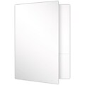 LUX 9 x 12 Presentation Folders - Standard Two Pocket 500/Pack, White Smooth (SF101AW100500)