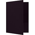 LUX 9 x 12 Presentation Folders, Standard Two Pocket, 25/Pack, Dark Purple Linen (SF-101-DE100-25)