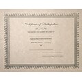 LUX Certificates - Participation 250/Pack, Natural (CERTIF-PAR-250)
