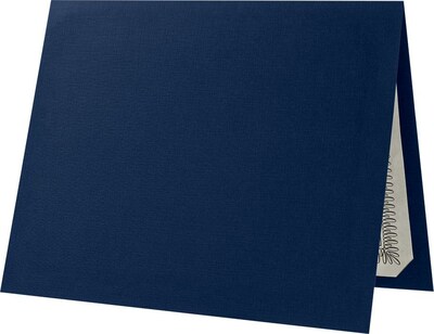 LUX Certificate Holders, 9 1/2 x 11, Dark Blue Linen, 250/Pack (L185DDBLU100250)