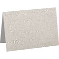 LUX A7 Folded Card (5 1/8 x 7) 1000/Pack, Brasilia Gray Woodgrain (5040-C-S05-1000)