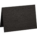 LUX A7 Folded Card (5 1/8 x 7) 250/Pack, Brasilia Black Woodgrain (5040-C-S04-250)