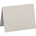 LUX A1 Folded Card (3 1/2 x 4 7/8) 250/Pack, Brasilia Gray Woodgrain (5010-C-S05-250)