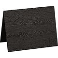 LUX A2 Folded Card (4 1/4 x 5 1/2) 50/Pack, Brasilia Black Woodgrain (5020-C-S04-50)
