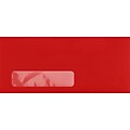 LUX #10 Window Envelopes (4 1/8 x 9 1/2) 250/Pack, Ruby Red (LUX4860W18250)