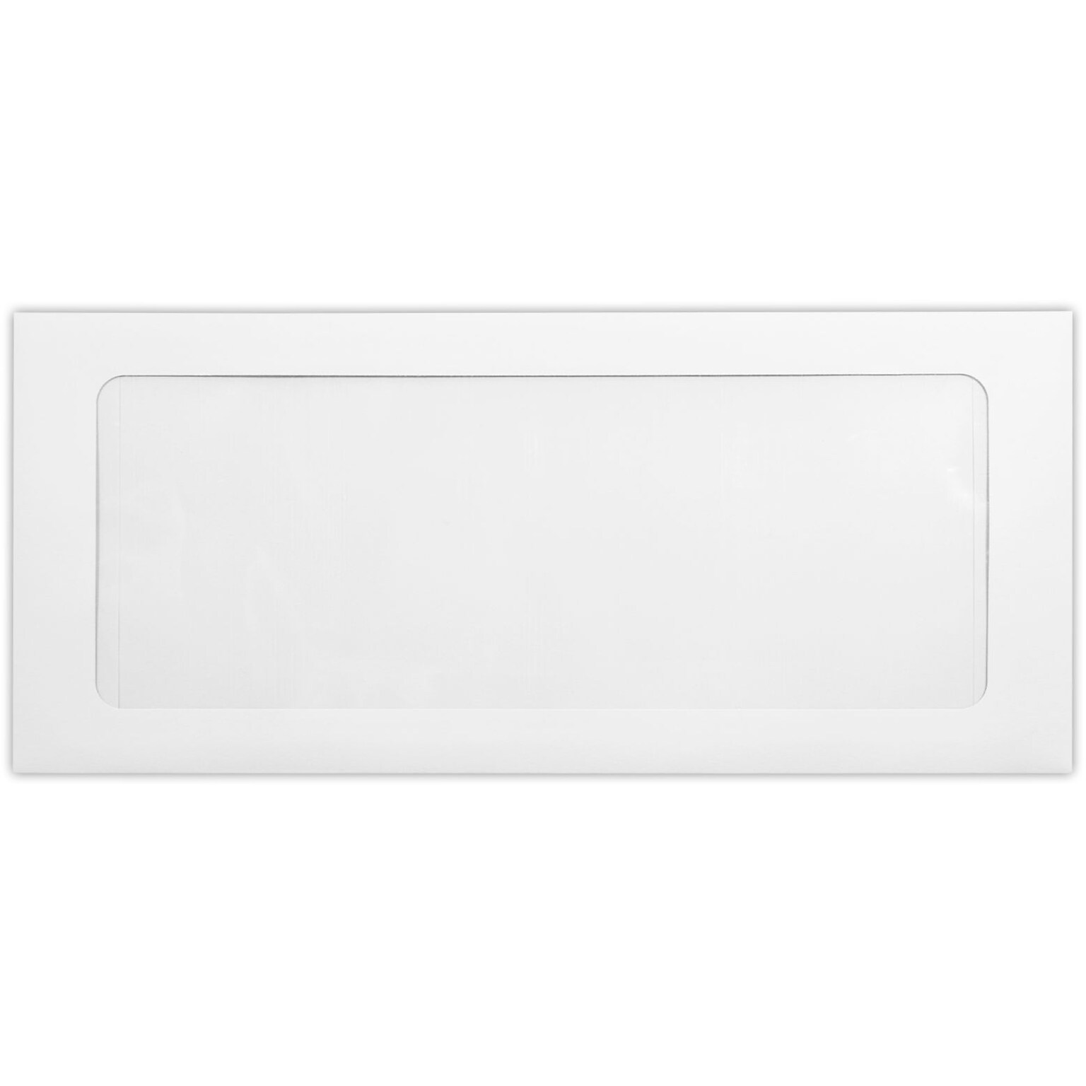 LUX #10 Full Face Window Envelopes (4 1/8 x 9 1/2) 50/Pack, 80lb. White (FFW-10-80W-50)