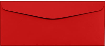 LUX #10 Regular Envelopes (4 1/8 x 9 1/2) 500/Pack, Ruby Red (LUX-4260-18-500)