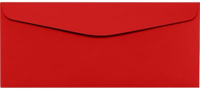 LUX #10 Regular Envelope, 4-1/8 x 9-1/2, Ruby Red, 500/Pack (LUX-4260-18-500)
