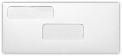 LUX #9 Double Window Envelopes (3 7/8 x 8 7/8) 250/Pack, 24lb. White (9DW-24W-250)