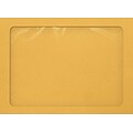 LUX A7 Full Face Window Envelopes 50/Pack, 28lb. Brown Kraft (A7FFW-BK-50)