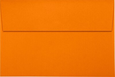 LUX A8 Invitation Envelopes (5 1/2 x 8 1/8) 50/Pack, Mandarin (LUX-4885-11-50)