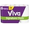 Viva Choose-A-Sheet Signature Cloth Kitchen Roll Paper Towels, 1-Ply, 156 Sheets/Roll, 6 Rolls/Pack