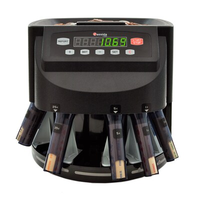 Cassida C200 Coin Sorter, 5 Compartments, Black (C200)