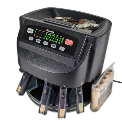 Cassida C200 Coin Sorter, 5 Compartments, Black (C200)