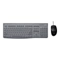 Logitech MK120 Desktop Combo with Protective Keyboard Cover and Mouse, Black (920-010020)