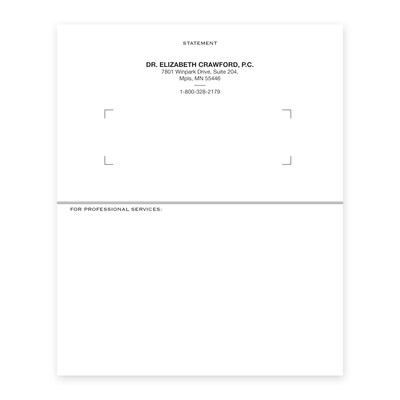 Custom Copy Statements, 5-1/2 x 6-3/4, 500 per Pack