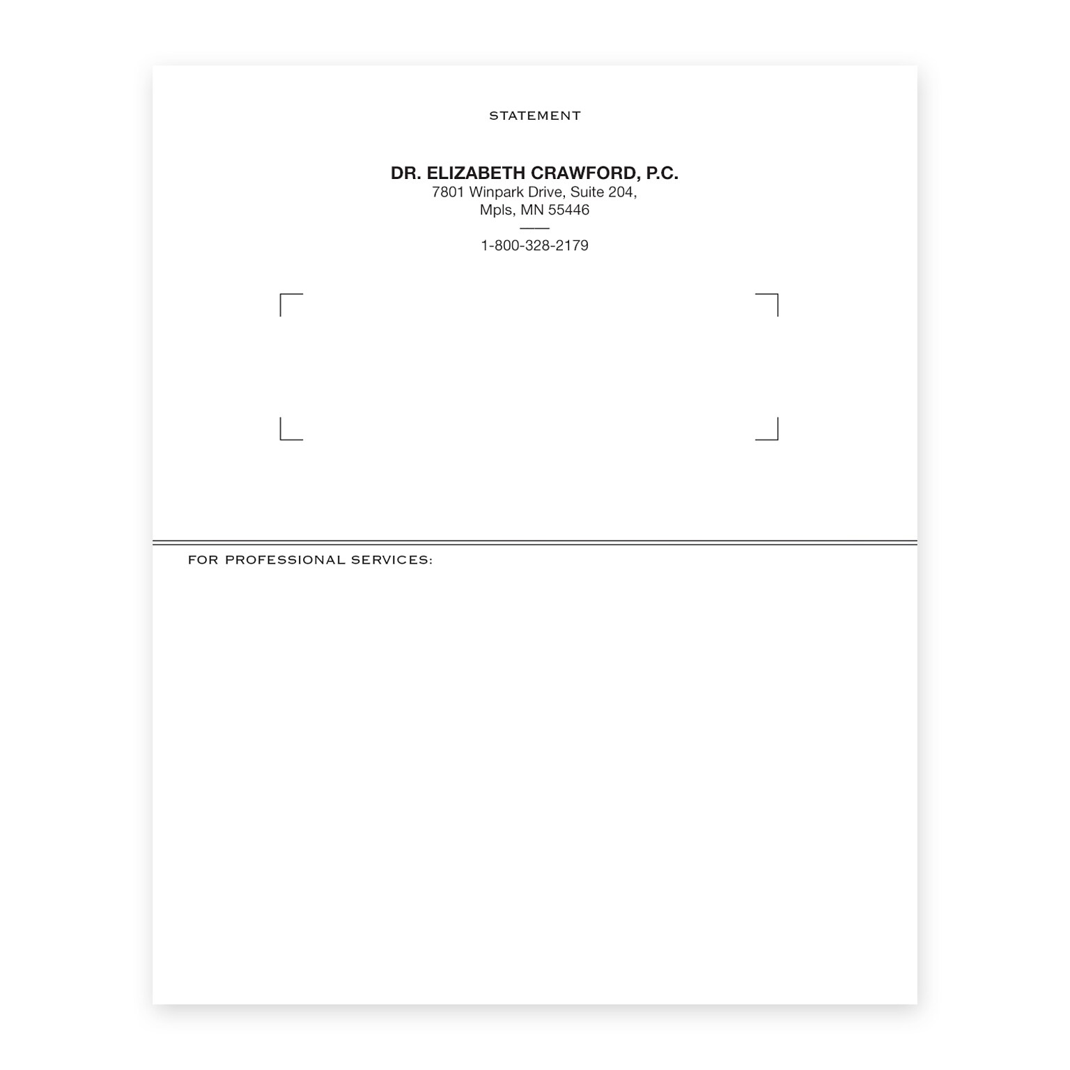 Custom Copy Statements, 5-1/2 x 6-3/4, 500 per Pack