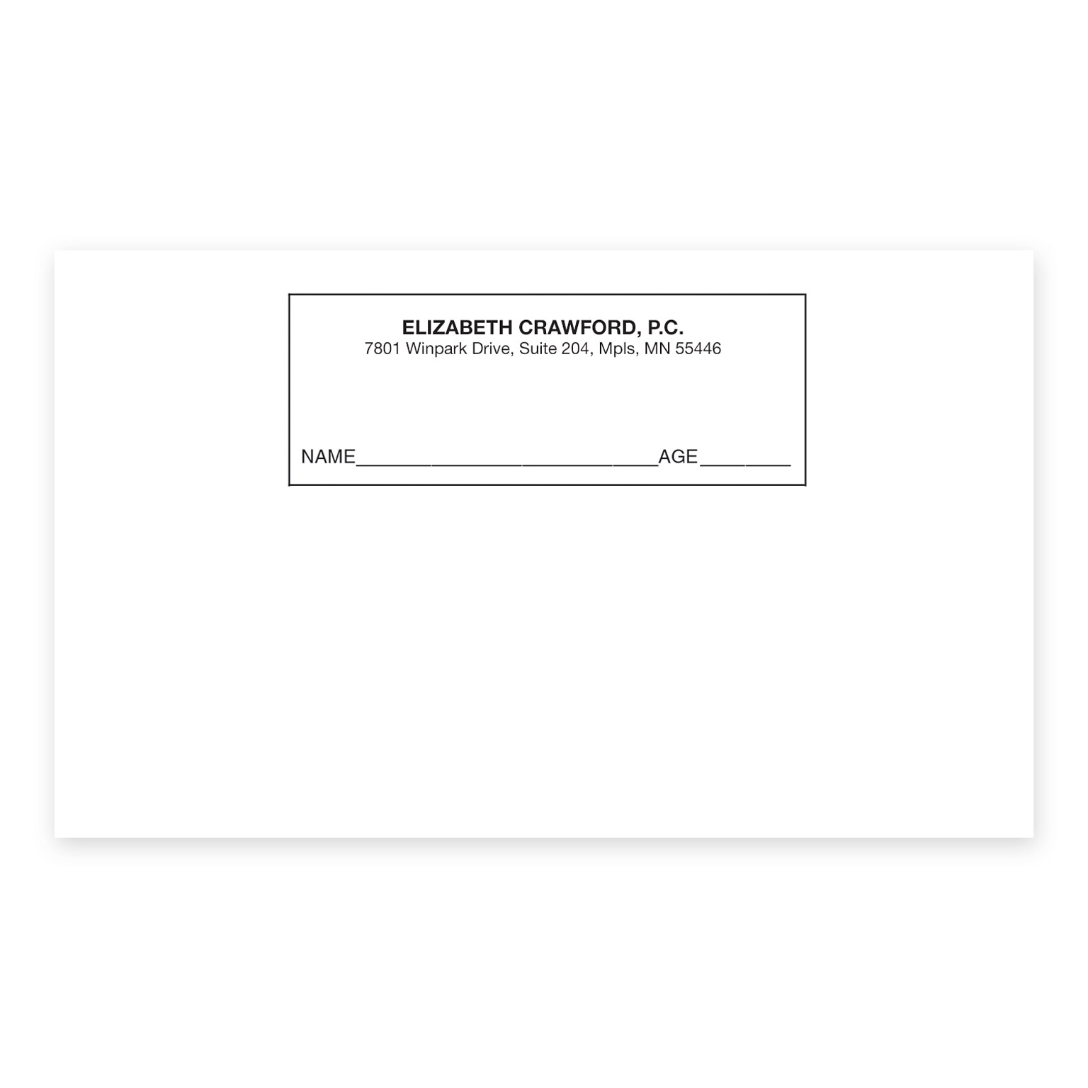 Custom X-Ray I.D. Cards, 5 x 3, 250 Cards per Pack