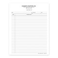 Custom 2-Sided Progress Notes, 8-1/2 x 11, 2-Hole Top Punched, 24# White Ledger Stock, 250 Sheets